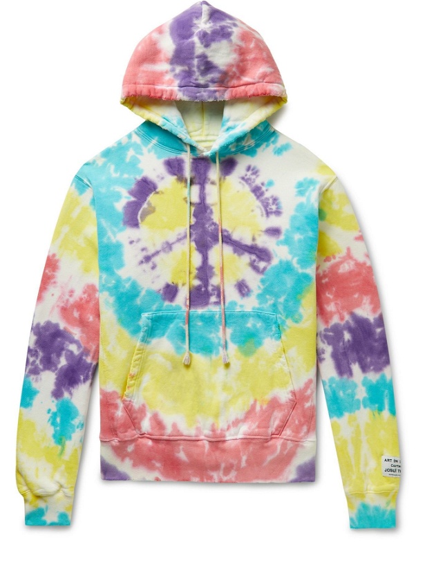 Photo: Gallery Dept. - Distressed Tie-Dyed Cotton-Jersey Hoodie - Multi