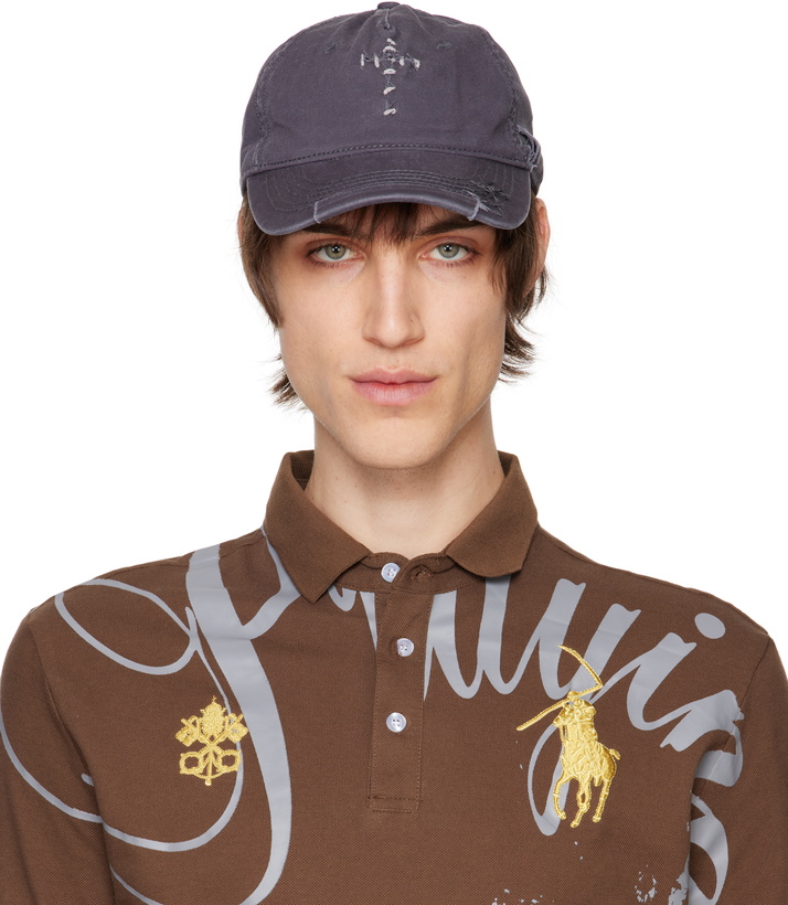 Photo: Praying Gray Cross Stitched Cap