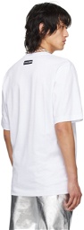 Marine Serre White Embroidered T-Shirt