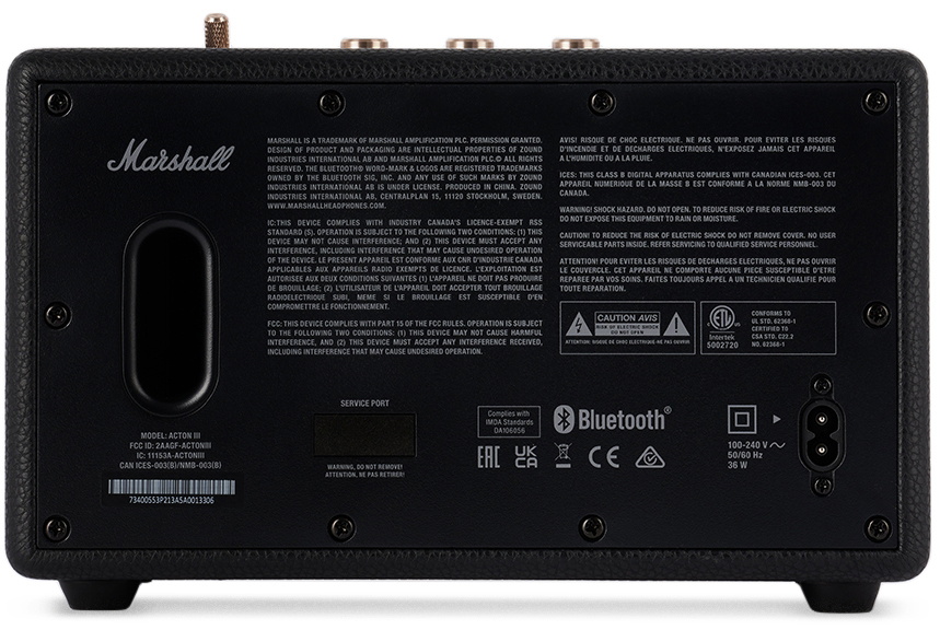 Marshall Acton III Bluetooth Speaker - Black