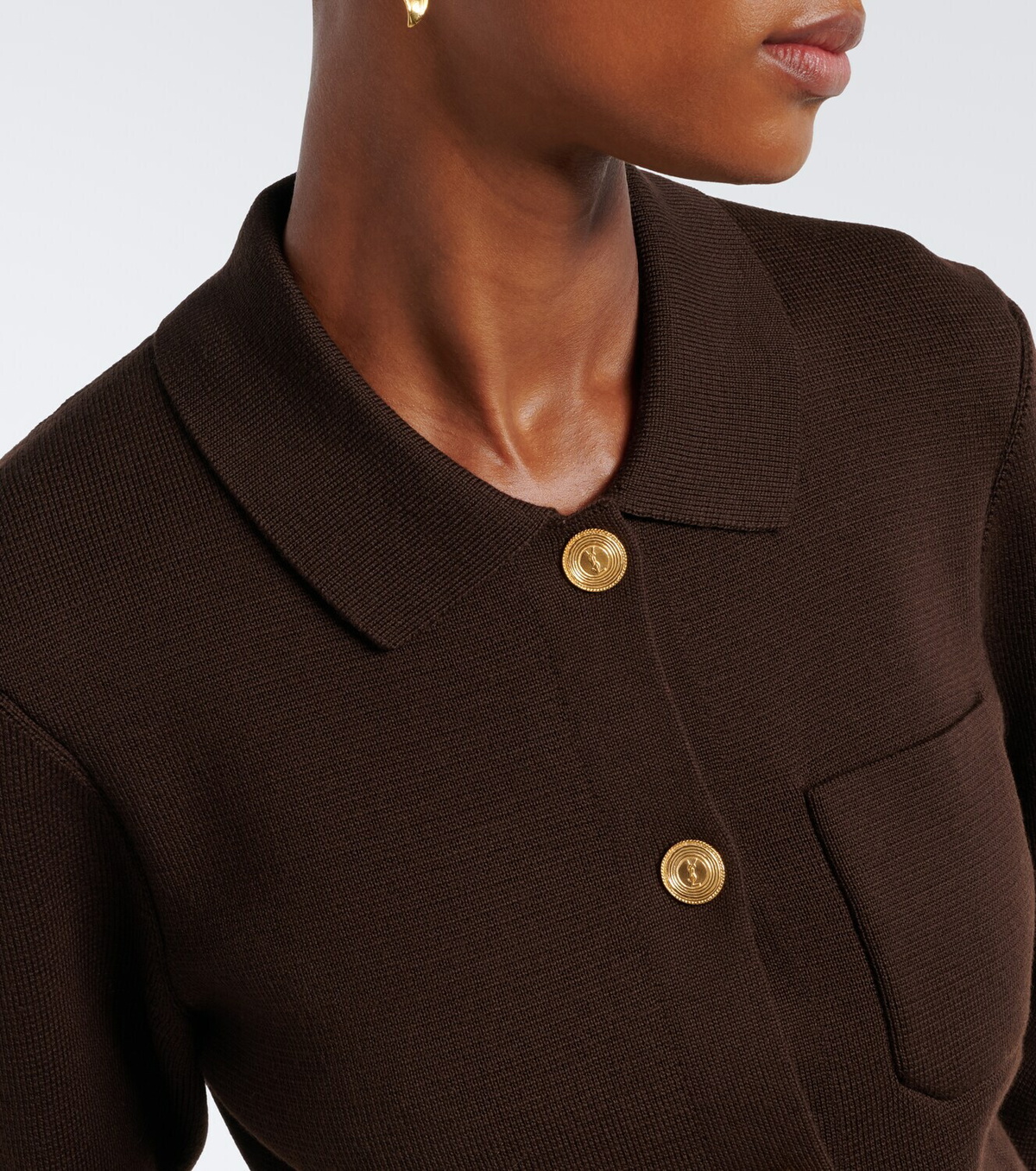 Saint Laurent Knitted wool cardigan