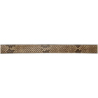 Wacko Maria Beige Python Belt