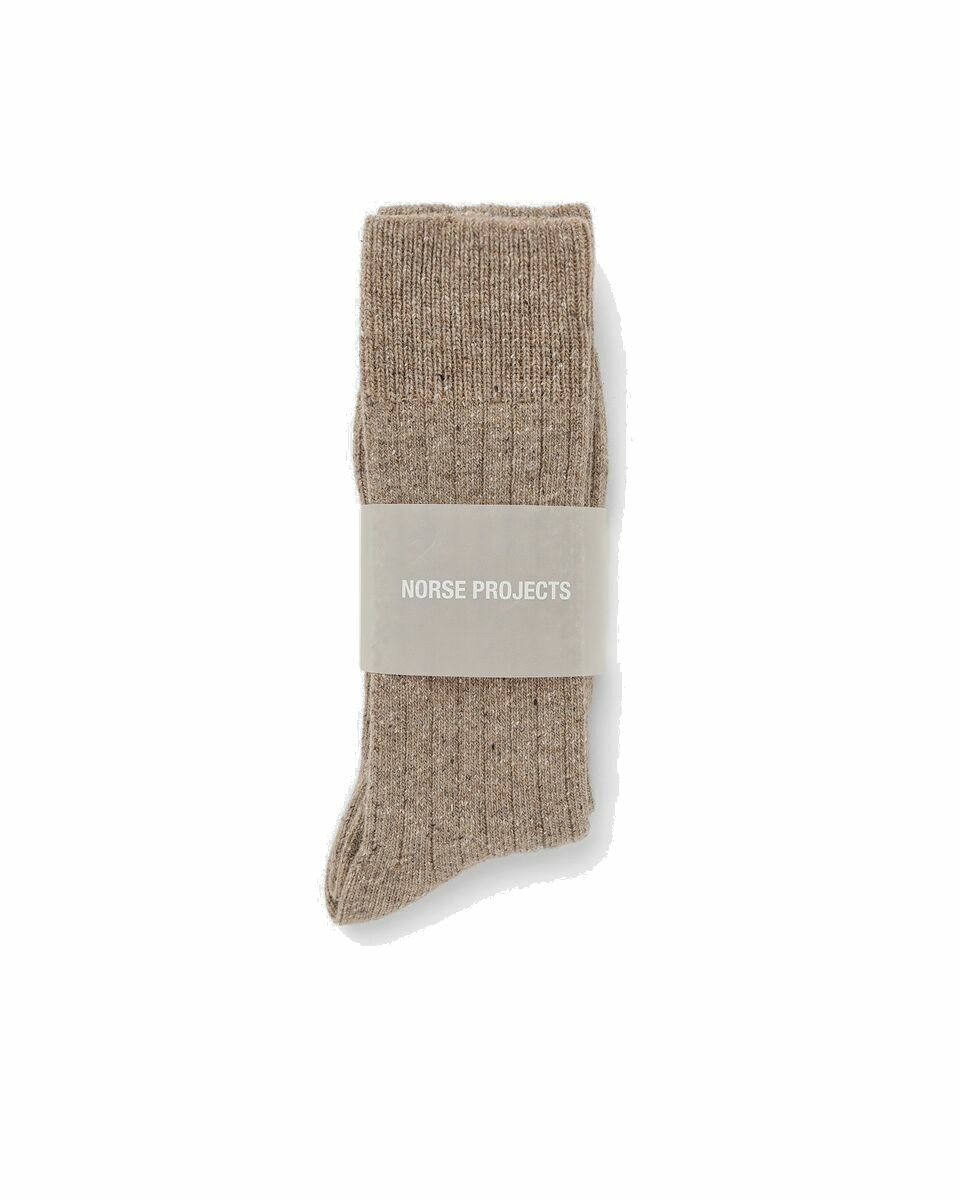 Photo: Norse Projects Bjarki Neps Brown - Mens - Socks