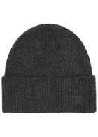 Toteme Ribbed Wool-blend Beanie - Dark Grey - One Size