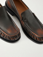 Dries Van Noten - Leather Loafers - Brown