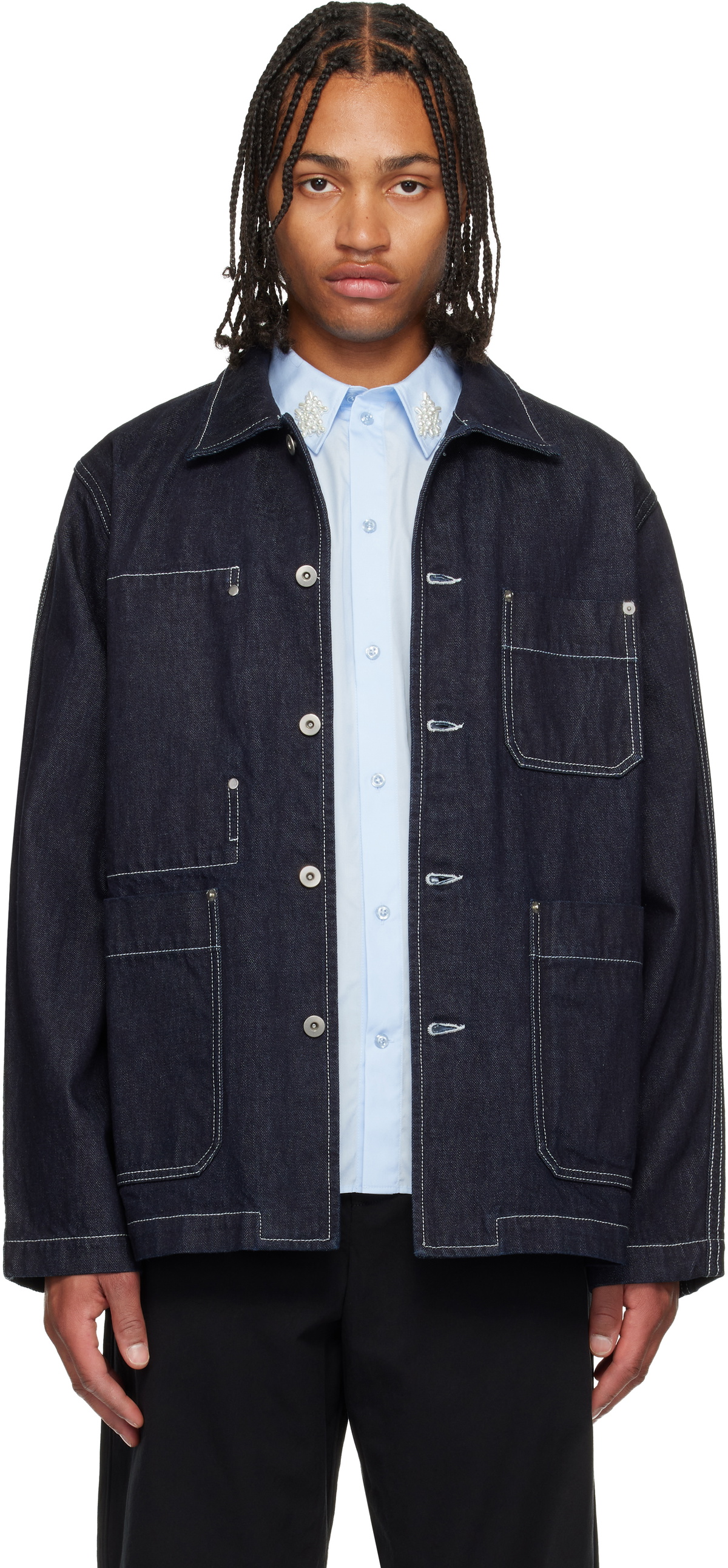ジャケット・アウター CASEY CASEY / 3 PIECES COAT Casey Casey - 3 Pieces Coat - Dark Navy - RENDEZ-VOUS STORE