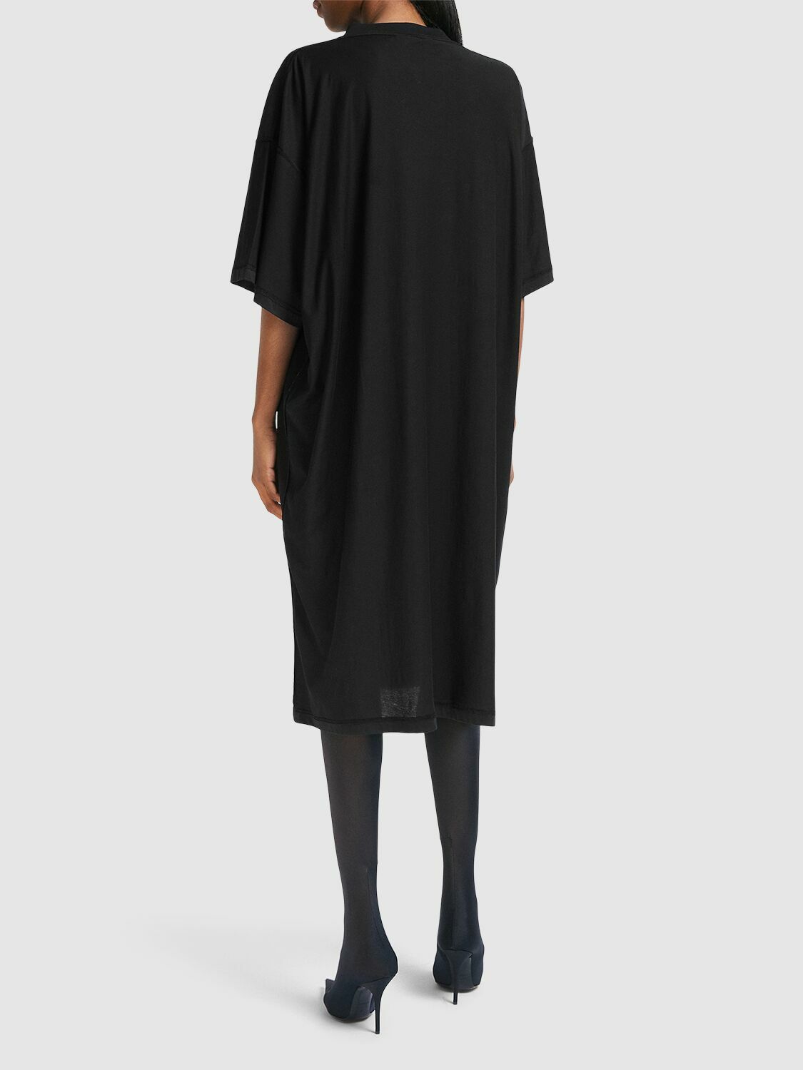 ［BALENCIAGA ］Black Elasticated Shirt Dress関税送料込 $_57.JPG?set_id=880000500F