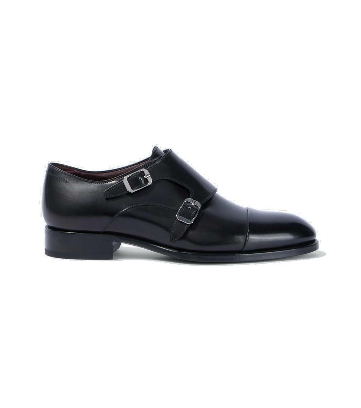 Photo: Brioni Leather monk strap shoes