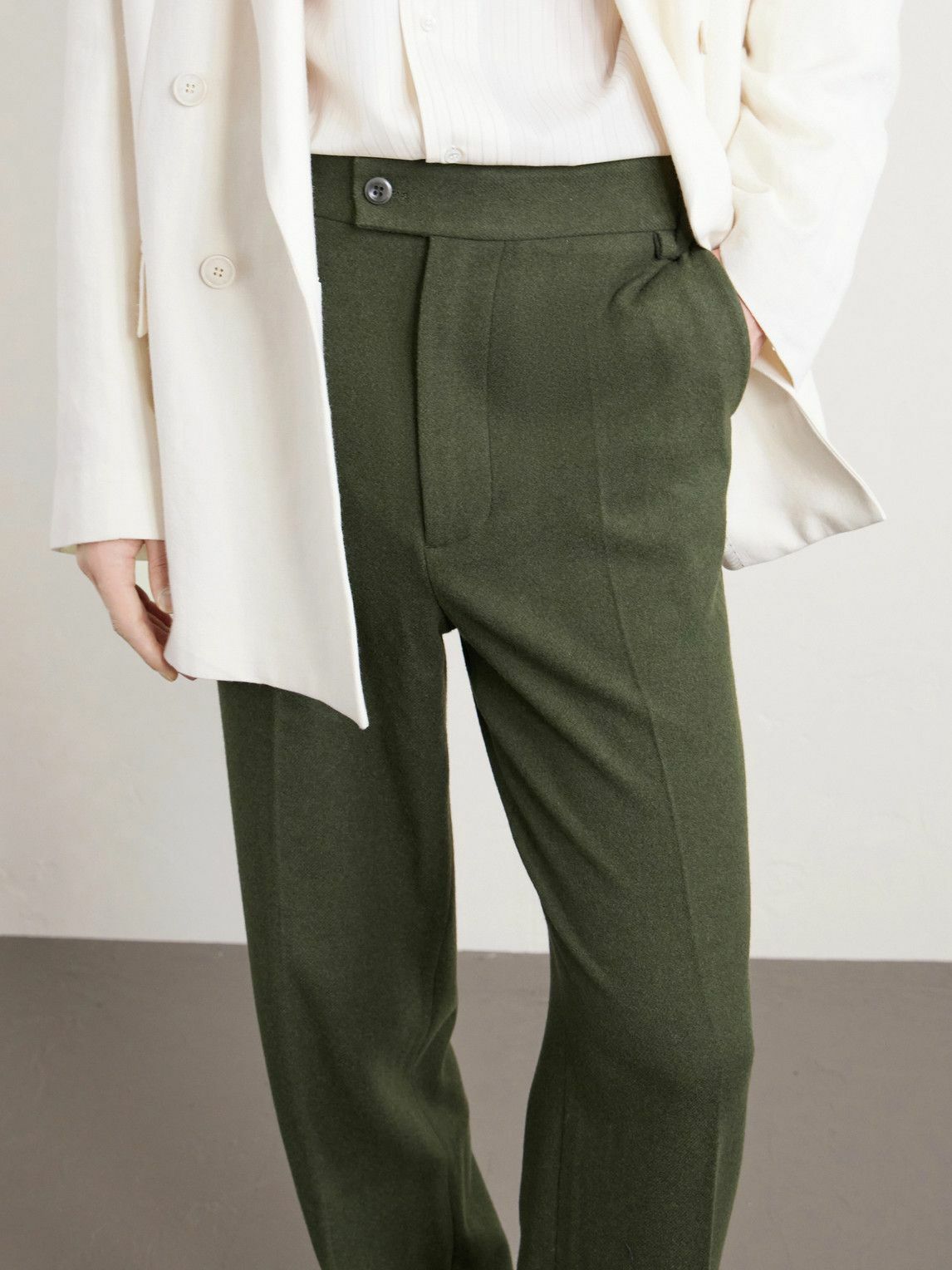 The Elder Statesman - Tapered Wool, Silk and Cashmere-Blend Trousers - Green