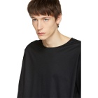 Lemaire Black Three-Quarter Sleeve T-Shirt