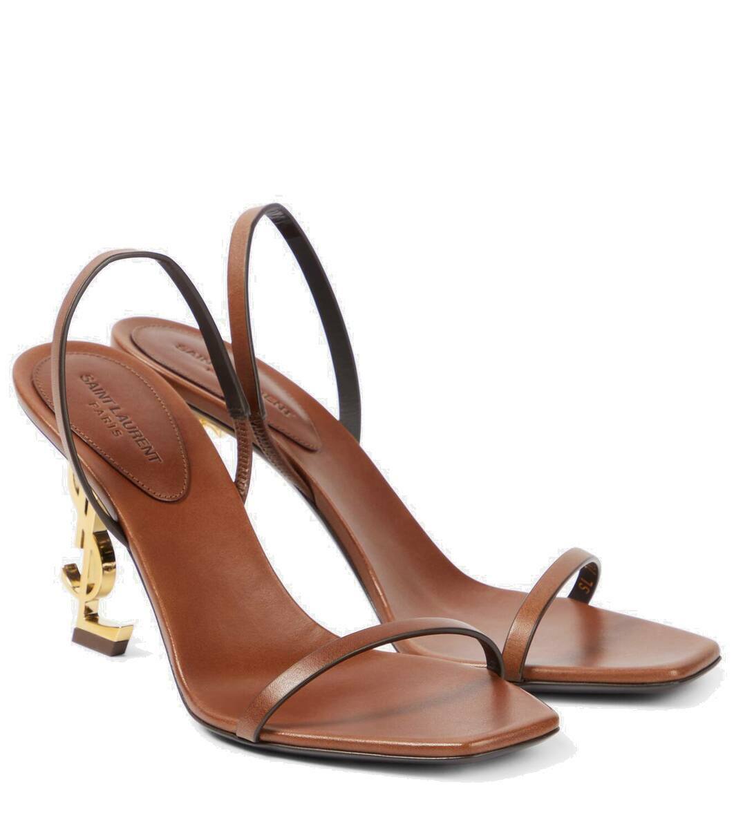 Saint Laurent Opyum 85 leather slingback sandals Saint Laurent