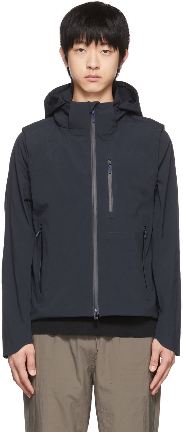 Descente Allterrain Navy Polyester Jacket Descente ALLTERRAIN