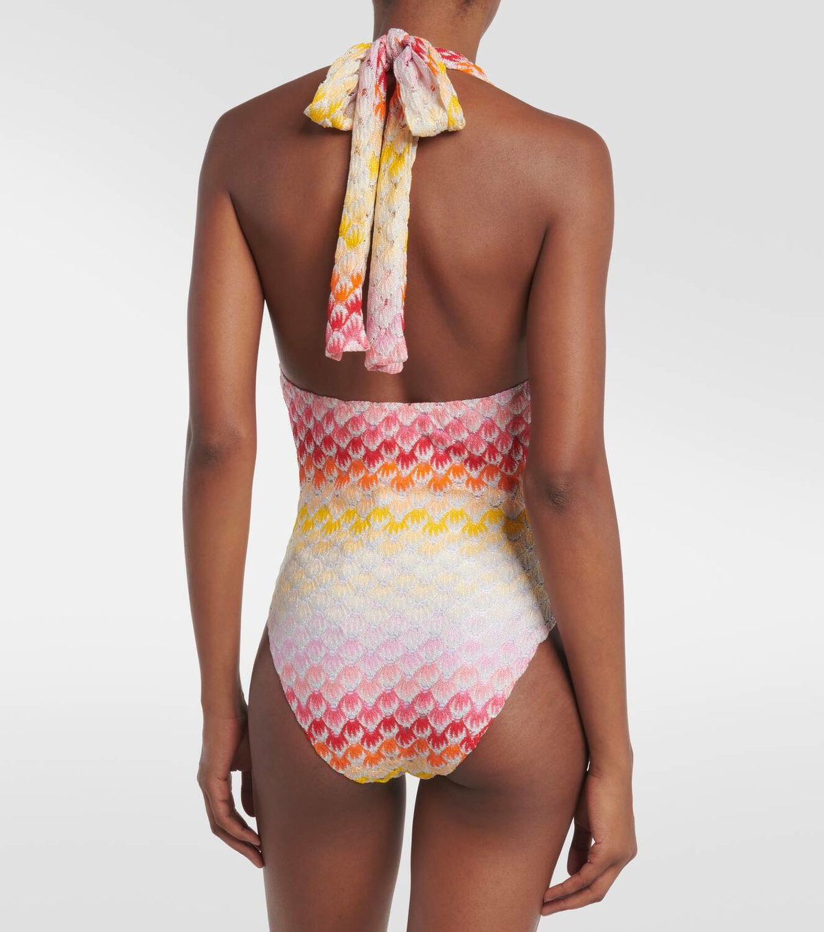 Missoni Mare Halterneck crochet swimsuit