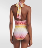 Missoni Mare Halterneck crochet swimsuit