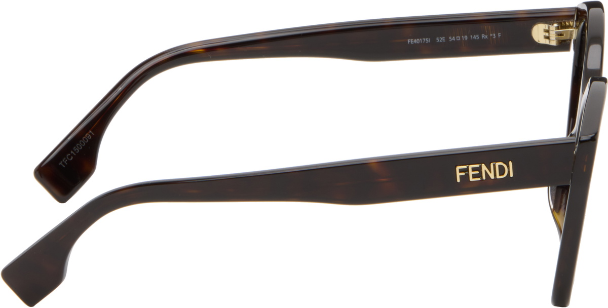 Fendi Brown Lettering Sunglasses