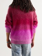 Isabel Marant - Drussellh Dégradé Striped Mohair-Blend Sweater - Pink