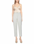 Manila Grace Womens Pants Ivory