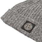 Stone Island Men's Mouline Wool Beanie in Grey 