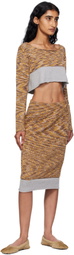 Baserange Multicolor Waste Midi Skirt