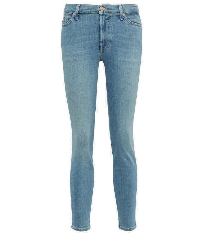 Photo: 7 For All Mankind Mid-rise skinny jeans