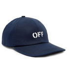 Off-White - Printed Cotton-Twill Baseball Cap - Men - Navy