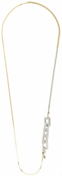 Bless Silver & Gold Materialmix Long Necklace