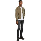 John Elliott Green Iridescent Bogota Bomber Jacket