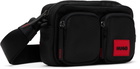 Hugo Black Logo Patch Bag