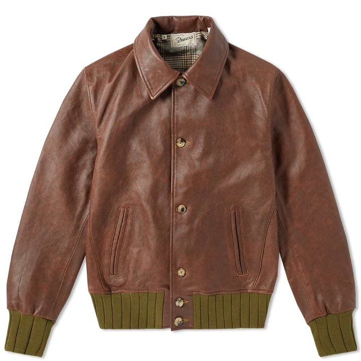 Photo: Levi's Vintage Clothing Strauss Leather Jacket Brown
