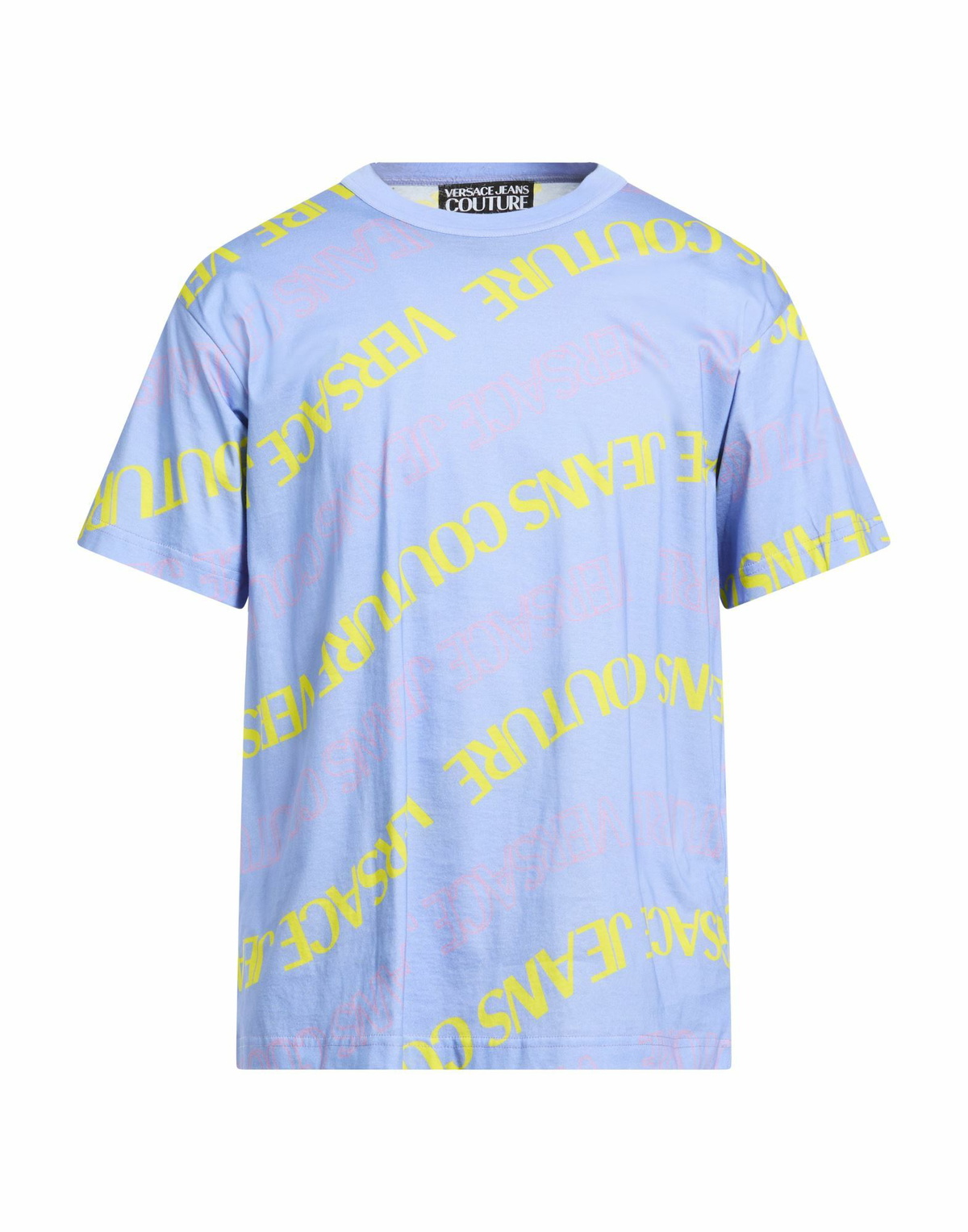 Versace Jeans Couture Mens T-shirt Light in Blue