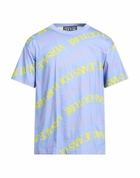 Versace Jeans Couture Mens T-shirt Light in Blue