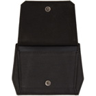 Julius Black Coated Suede Card Holder