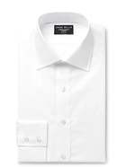 EMMA WILLIS - Cutaway-Collar Linen and Cotton-Blend Shirt - White