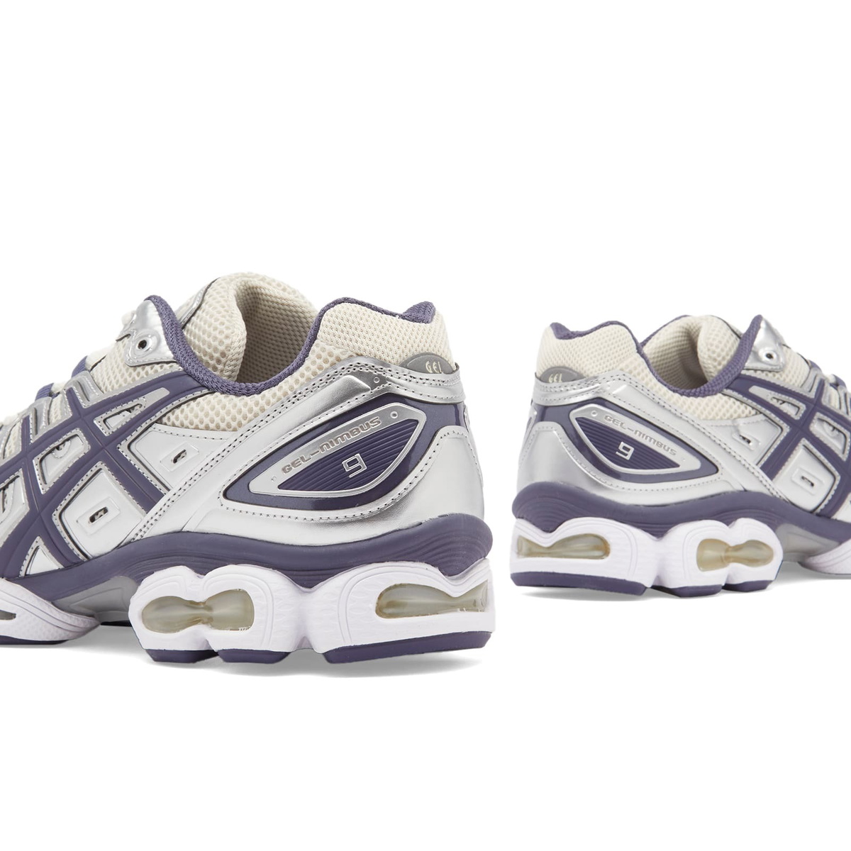 Asics Gel-Nimbus 9 in Oatmeal/Indigo Fog