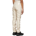 GmbH Beige Vinyl Frey Trousers