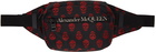 Alexander McQueen Black Biker Skull Urban Bag