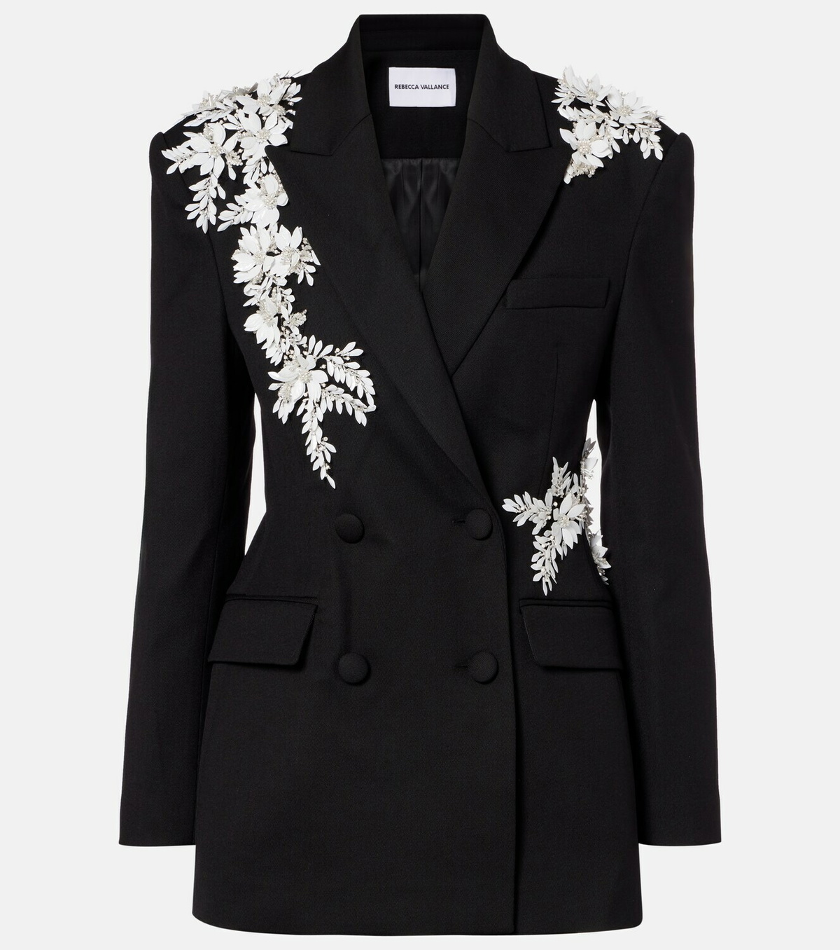 Rebecca Vallance Danna floral-appliqué blazer