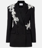 Rebecca Vallance Danna floral-appliqué blazer