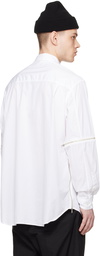 Undercover White Zip Shirt