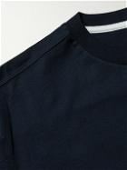 Norse Projects - Johannes Logo-Embroidered Organic Cotton-Jersey T-Shirt - Blue