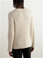 The Row - Olen Open-Knit Cashmere Sweater - Neutrals
