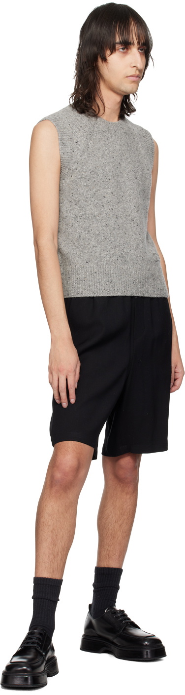 AMI Paris Gray Crewneck Vest