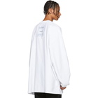 Vetements White Inside Out Shark Sweatshirt