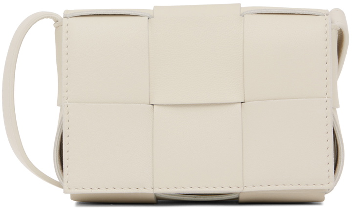 Photo: Bottega Veneta White Candy Cassette Bag