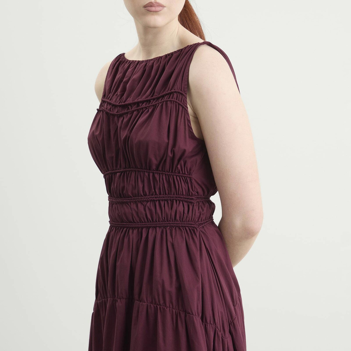 Faithfull The Brand Women's Yael Midi Dress in Mulberry