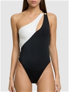 BALMAIN Sequined One Shoulder One Piece Swimsuit