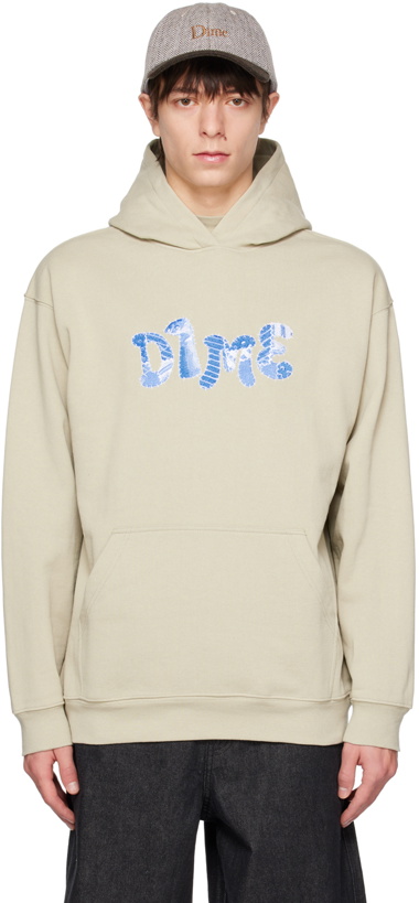 Photo: Dime Taupe Embroidered Hoodie