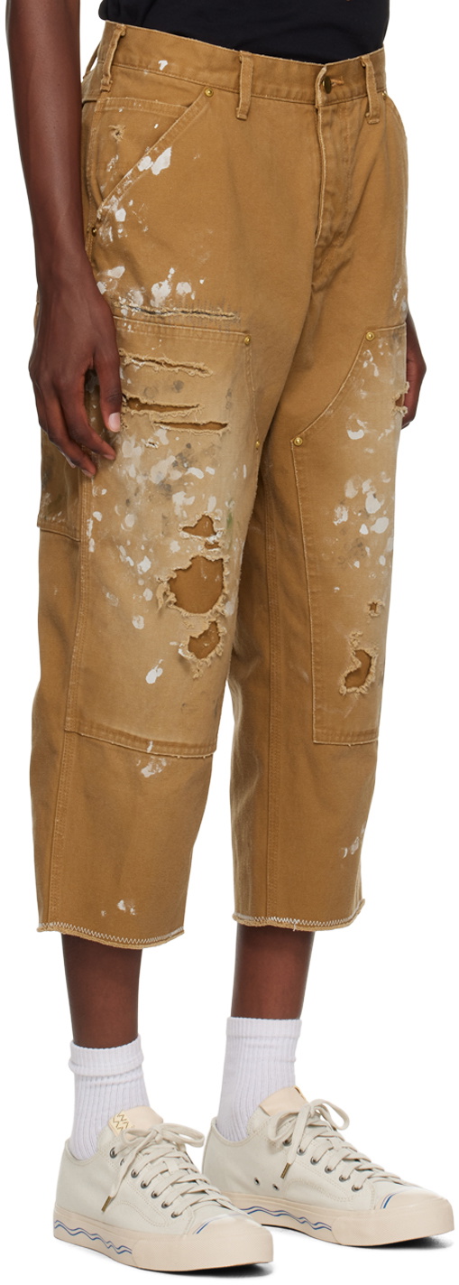 kolor Tan Distressed Jeans