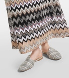 Missoni Zig Zag canvas mules