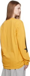 Pushbutton Yellow Printed Graphic Long Sleeve T-shirt